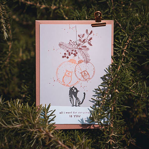 cats on appletrees OHG - Stempel Weihnachtskugel 10 klein Outline