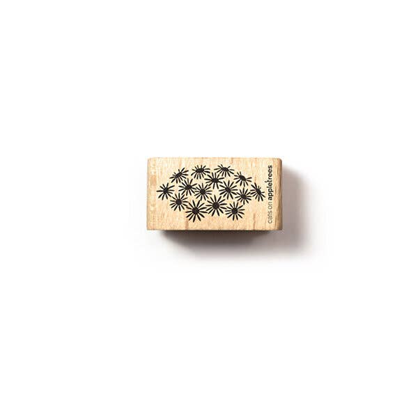 Stempel Blumendolde - cats on appletrees
