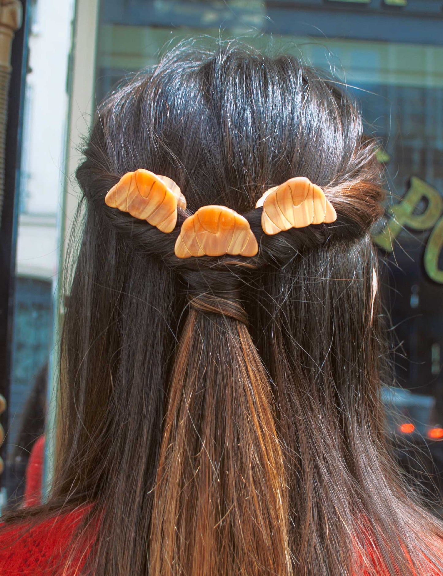 Mini Croissant Hairclip - Joanna Behar