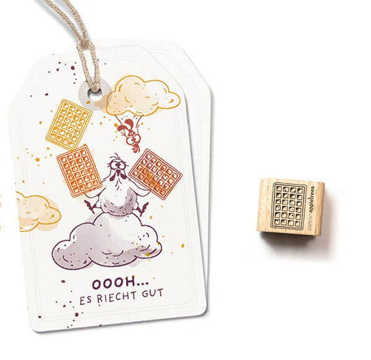 cats on appletrees - Ministempel belgische Waffel
