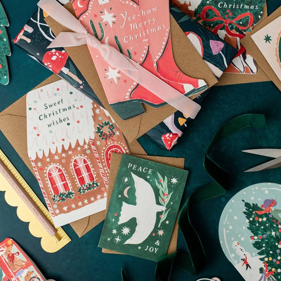 Lebkuchenhaus Weihnachtskarte | Festtagskarte Sister Paper