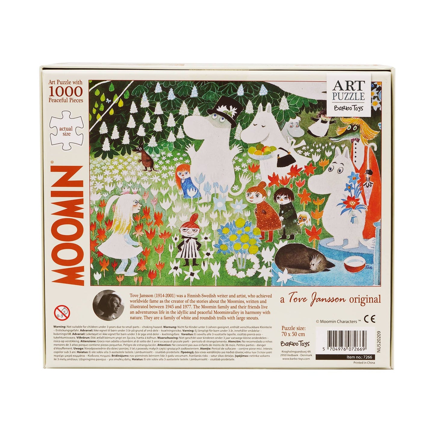 Moomin - Blumengarten Kunst-Puzzle - 1000 Teile - Barbo Toys