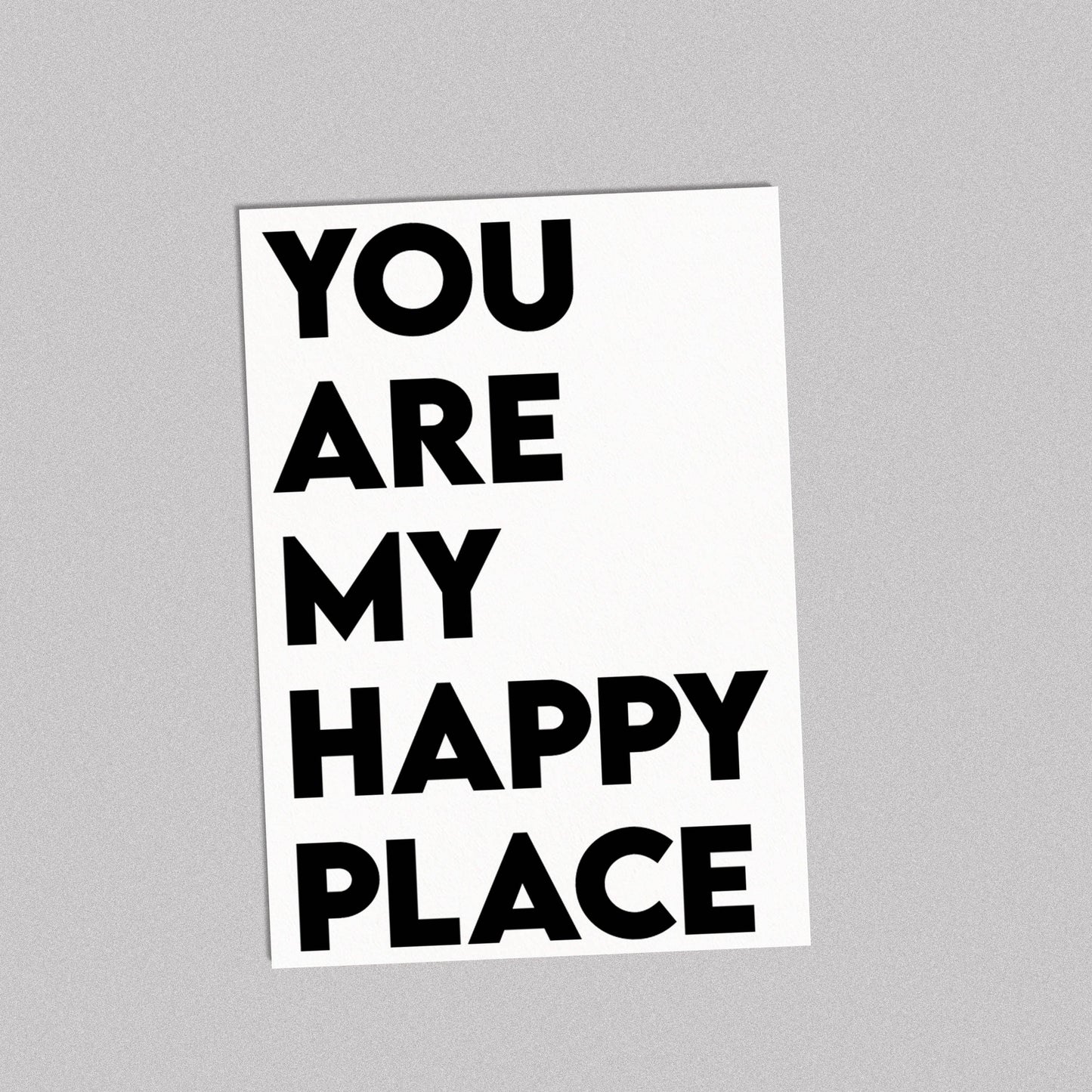 Postkarte You are my happy place - Love is the new black