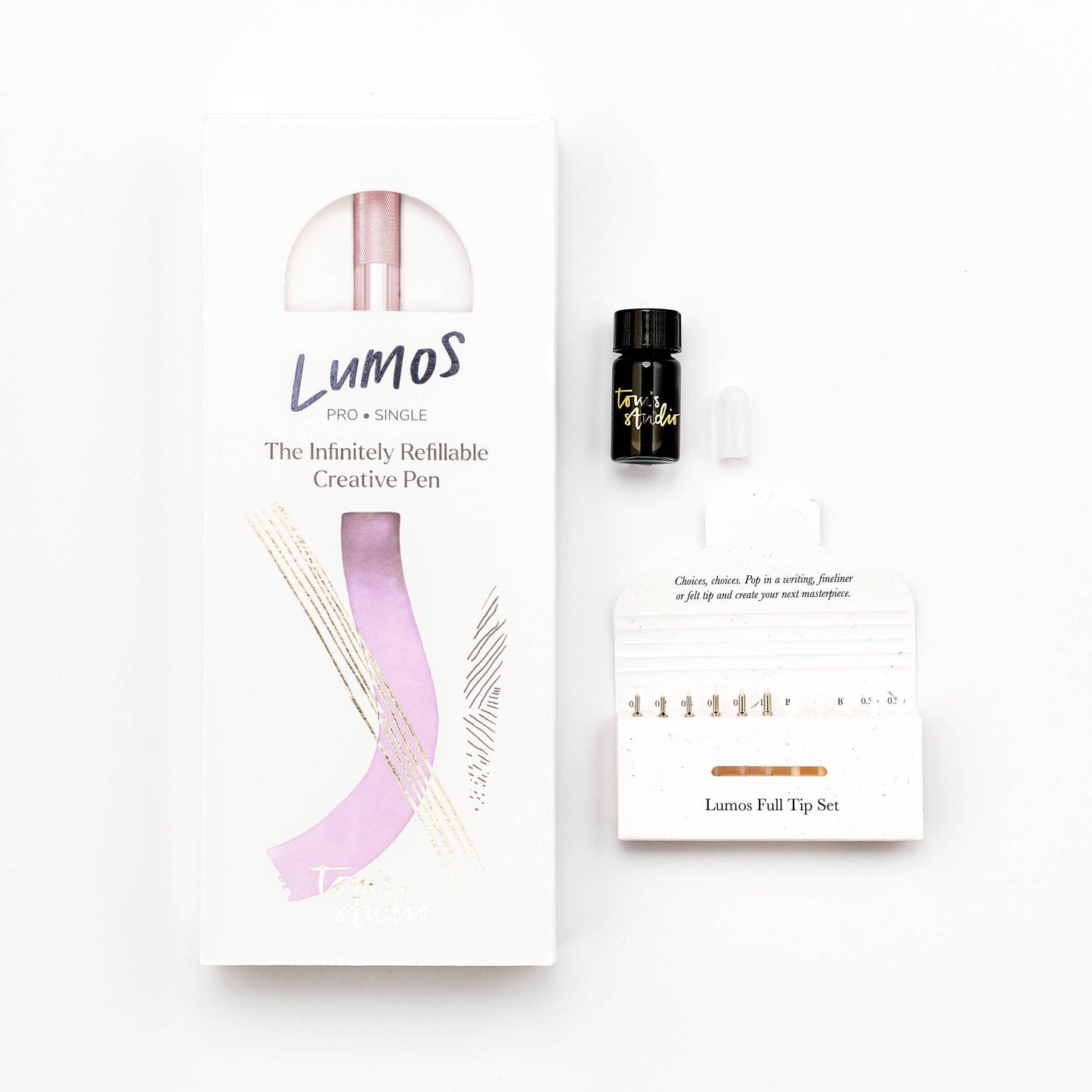 Tom's Studio Lumos Pro - Nachfüllbarer Stift mit mehreren Spitzen
