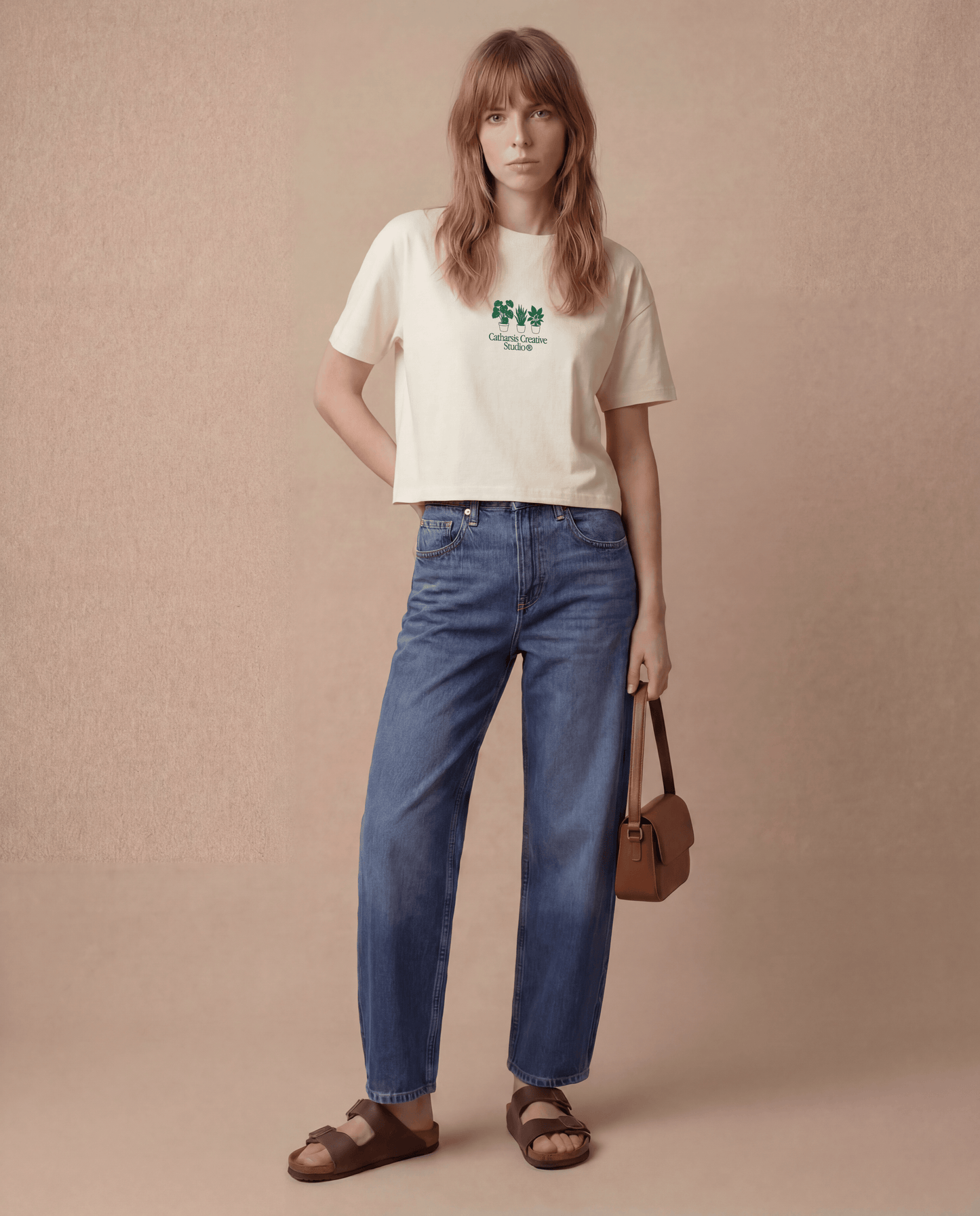 Catharsis - not GHOSTING, just GARDENING. Cropped Style T-Shirt