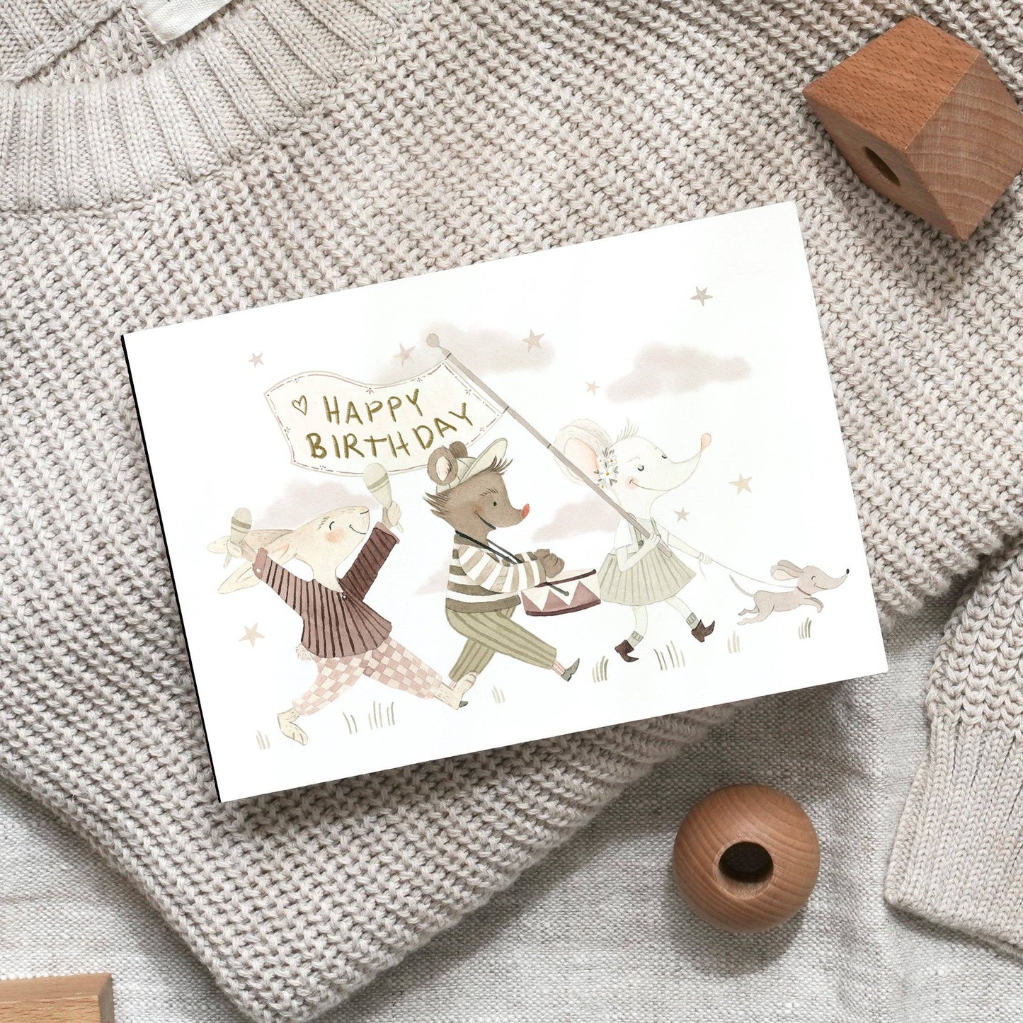 Postkarte · Kindergeburtstag Leo La Douce