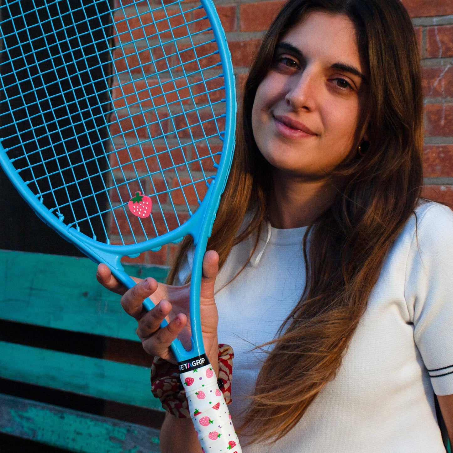 Get A Grip Club - Dämpfer Tennisschläger Erdbeeren & Sahne