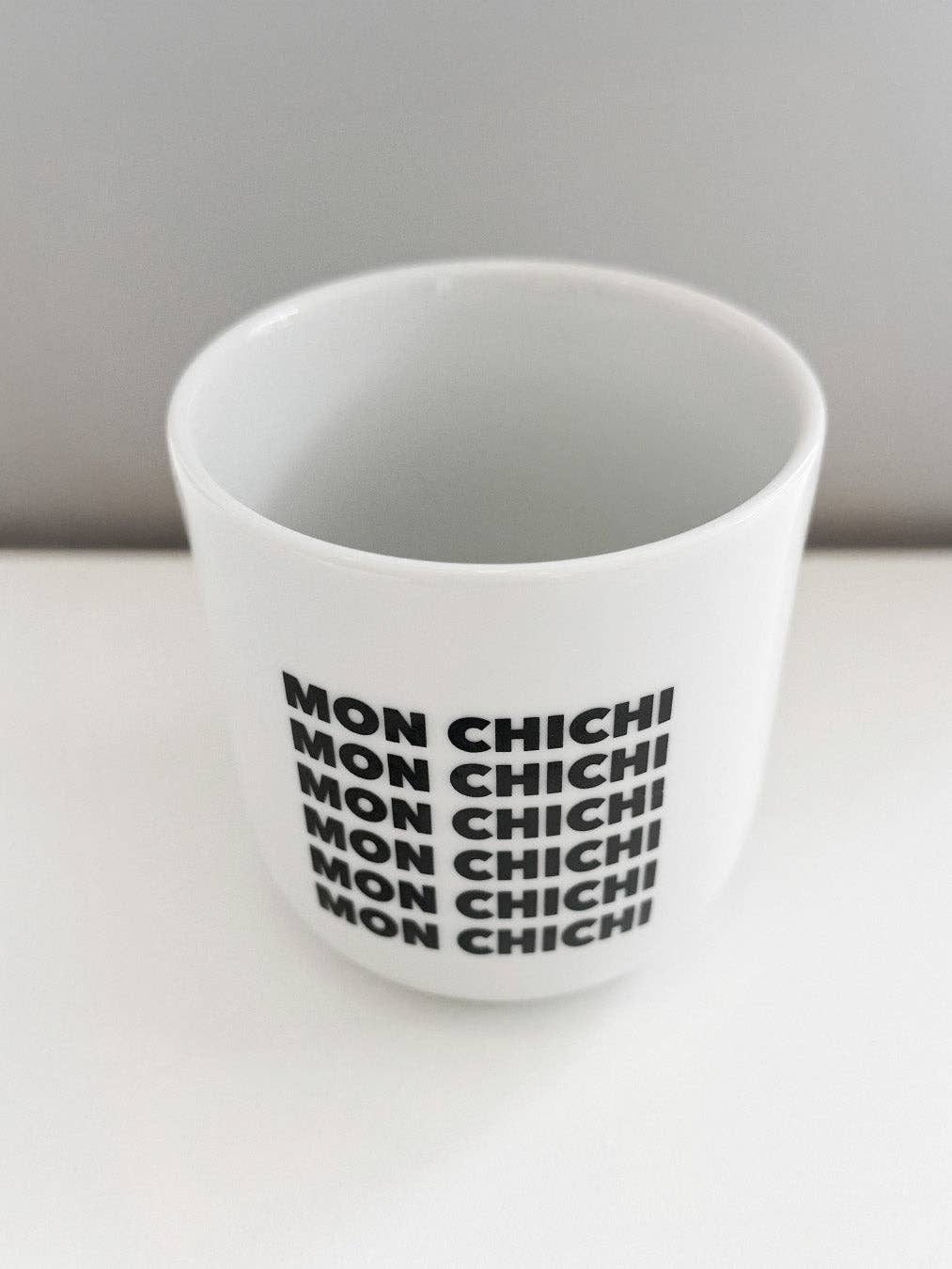 Porzellanbecher Mon Chichi -Love is the new black