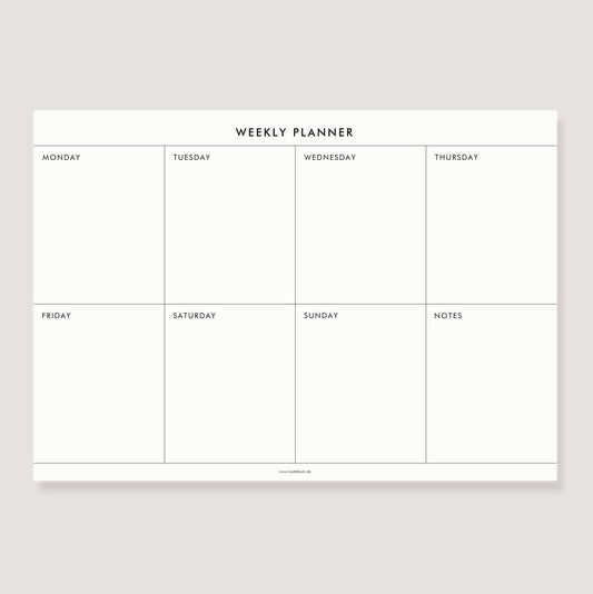 Wochenplaner - "Weekly Planner" von LOTTEBOM