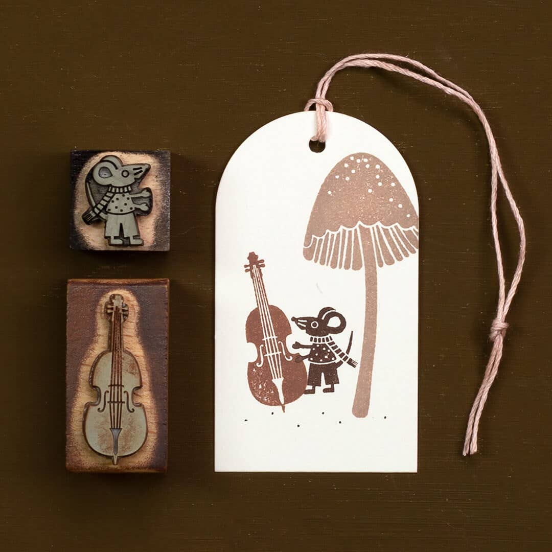 Stempel Kontrabass von Perlenfischer