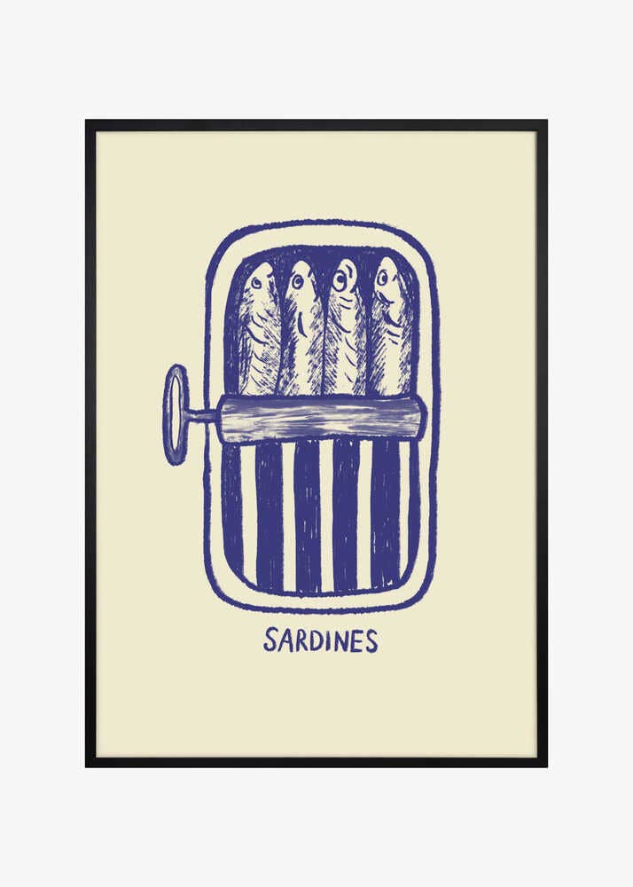 Print Sardinen blau - Pictufy
