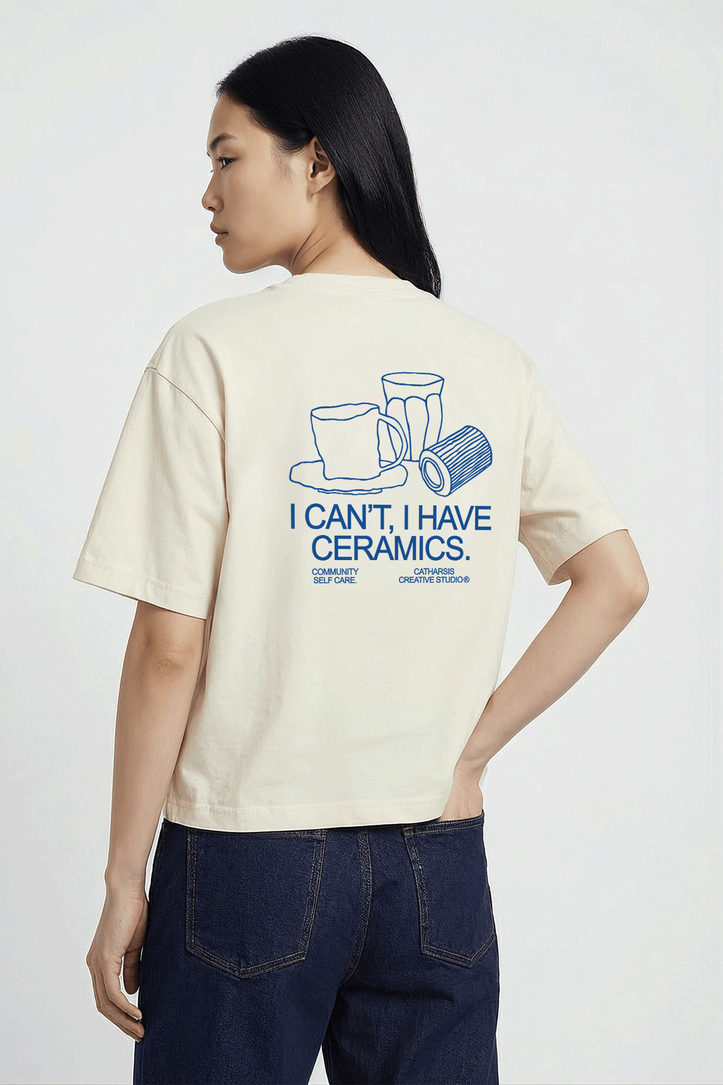 Catharsis - I can‘t I have ceramics cropped T-Shirt