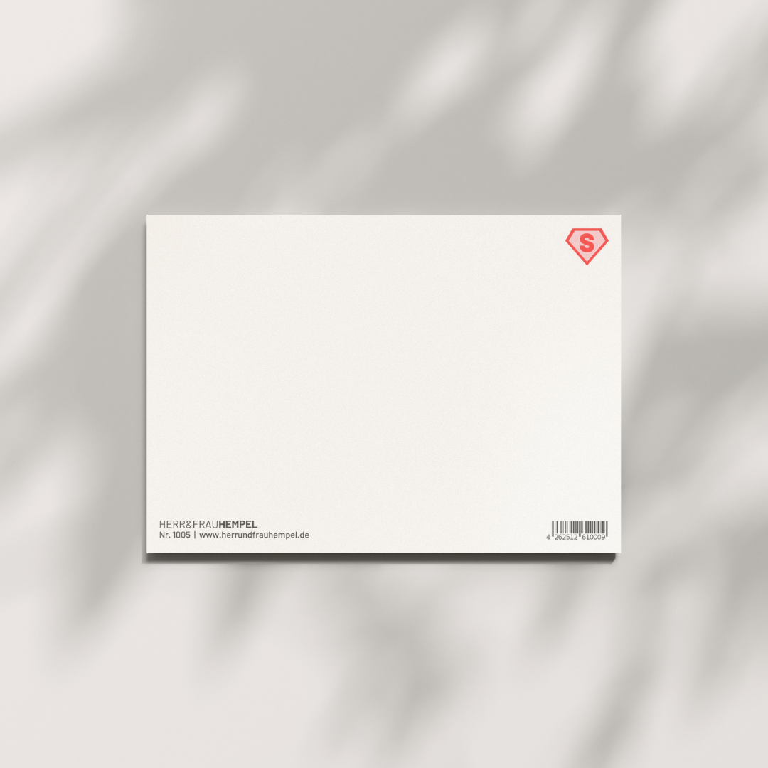 Postkarte - SUPERMAMA Herr&Frau Hempel