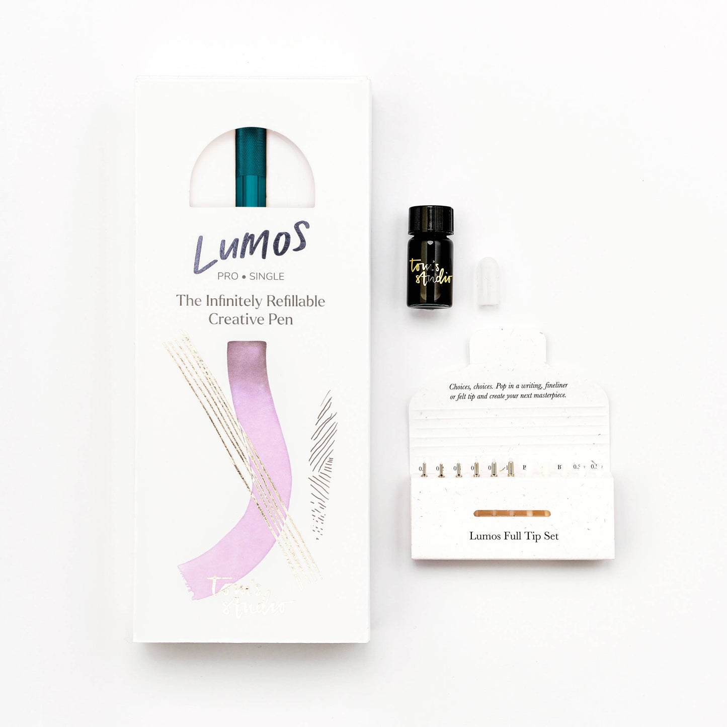 Tom's Studio Lumos Pro - Nachfüllbarer Stift mit mehreren Spitzen