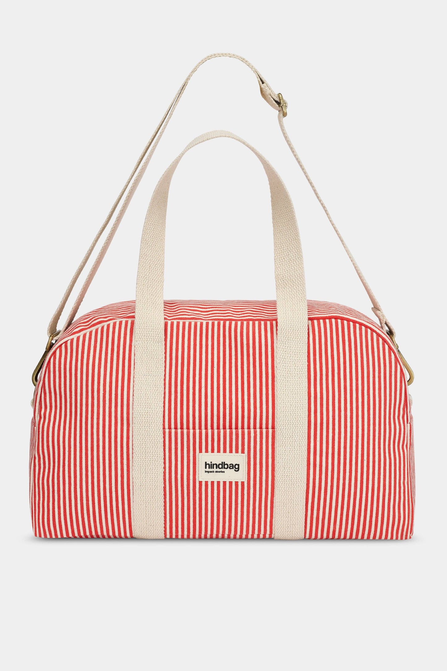 Hindbag - Weekender-Tasche Charlie rote Streifen