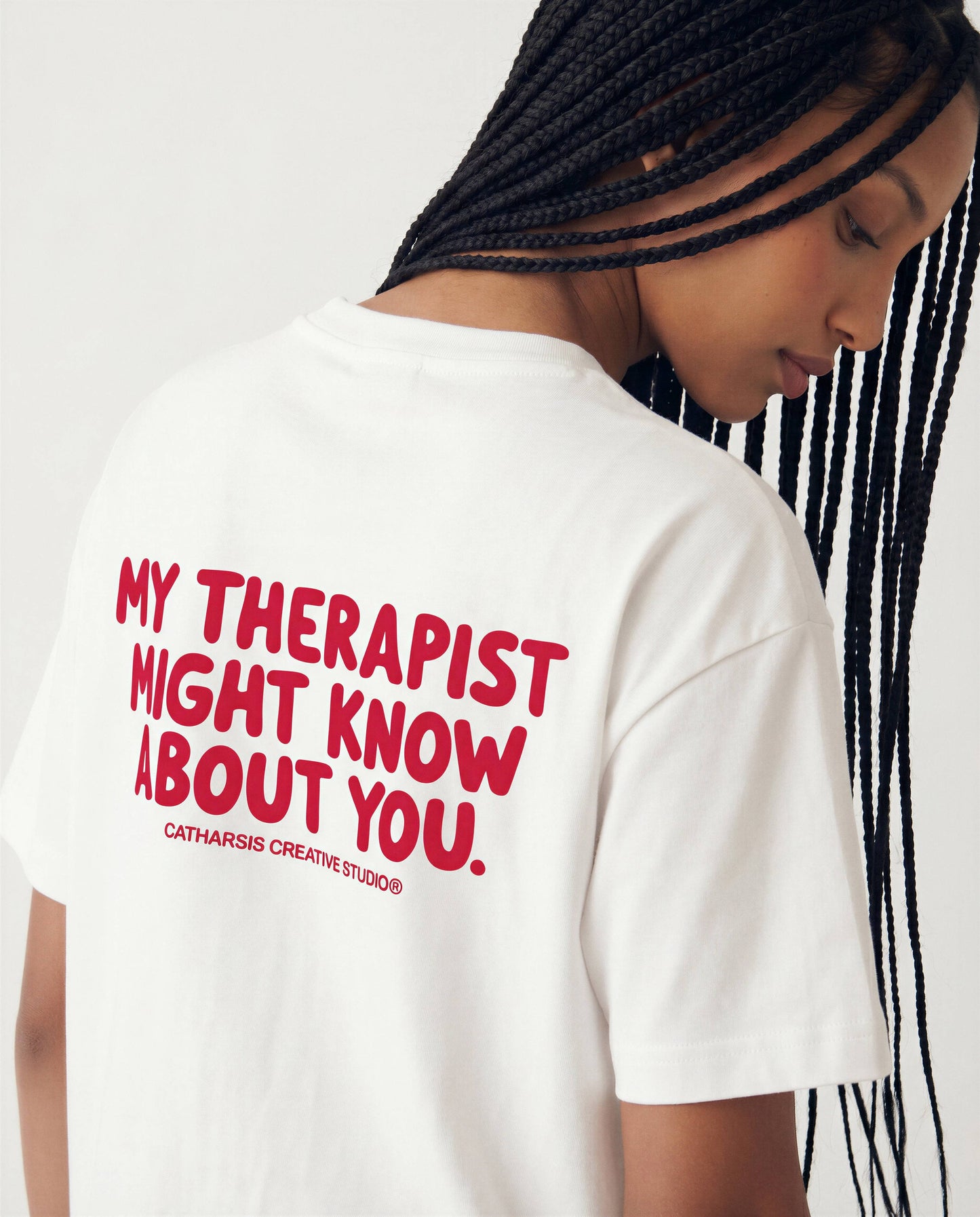 Catharsis - my therapist might know about you T-Shirt cropped