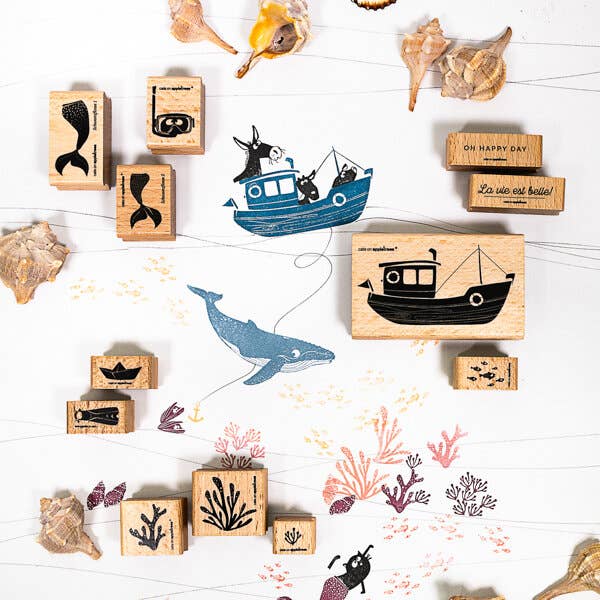cats on appletrees - Stempel Kutter