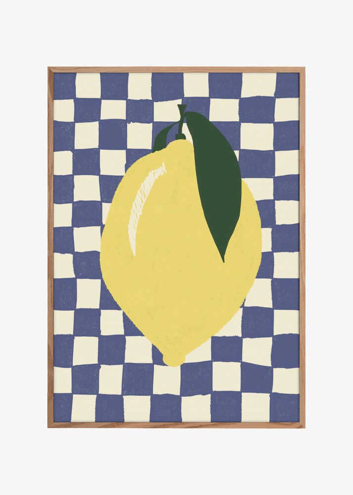 Print Lemon Blue - Pictufy