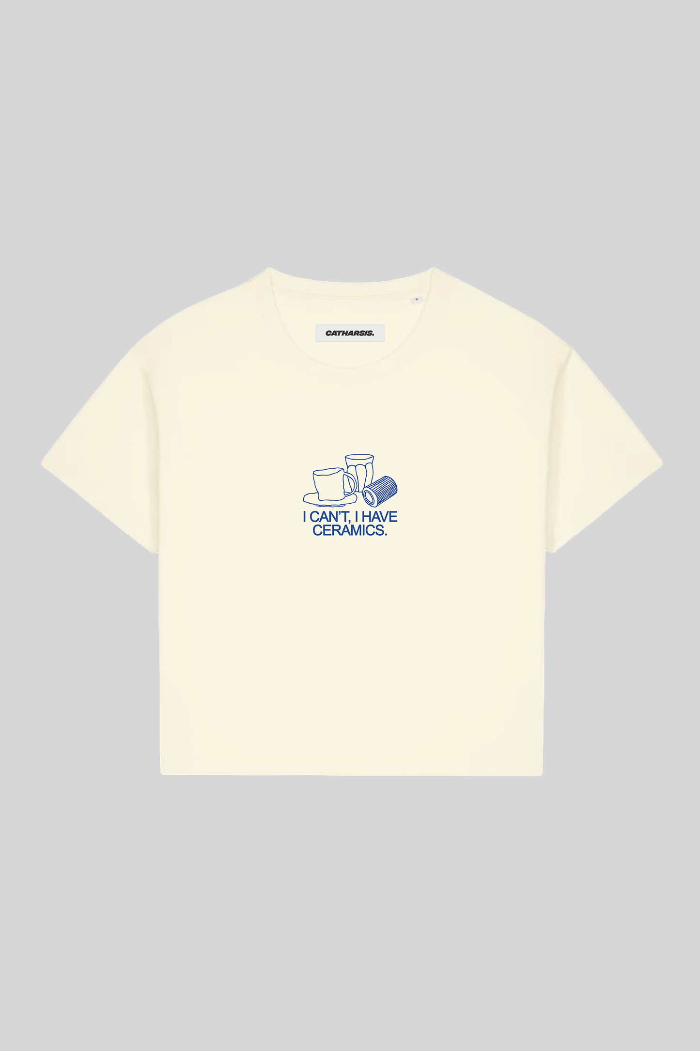 Catharsis - I can‘t I have ceramics cropped T-Shirt