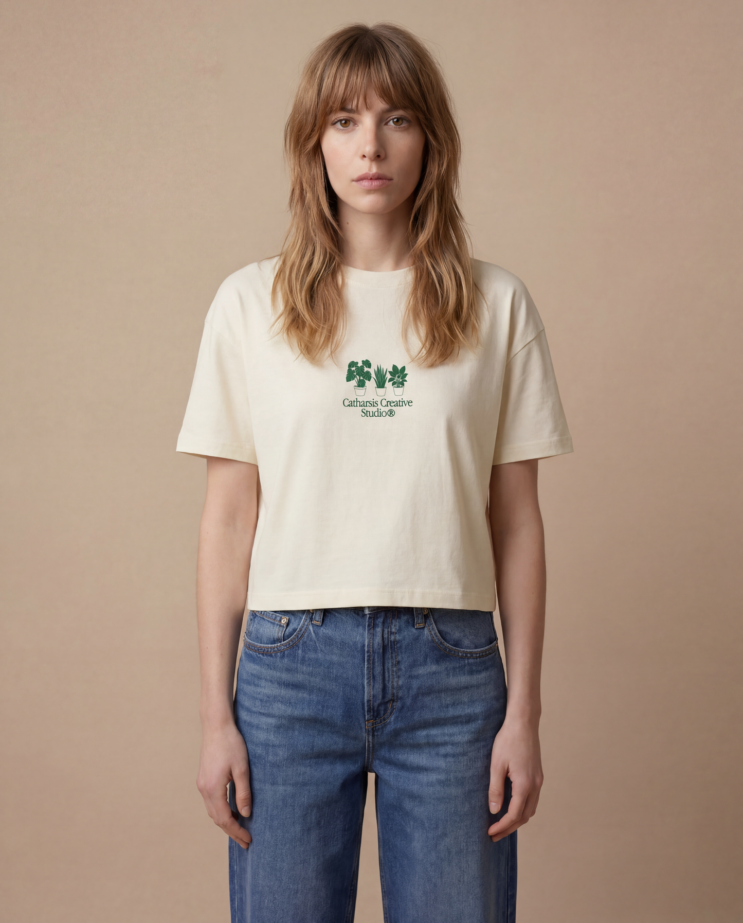 Catharsis - not GHOSTING, just GARDENING. Cropped Style T-Shirt