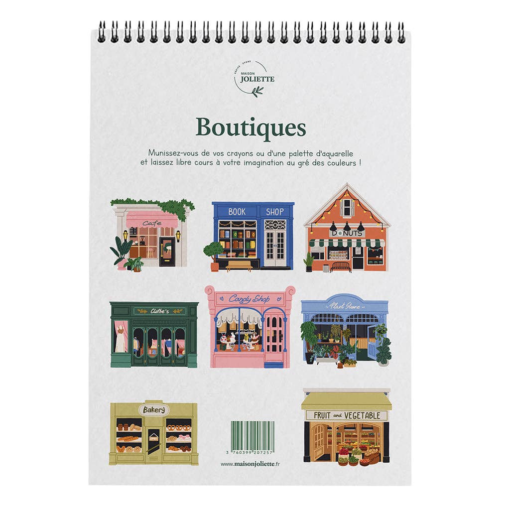 Maison Joliette - Malbuch A4 - Geschäfte