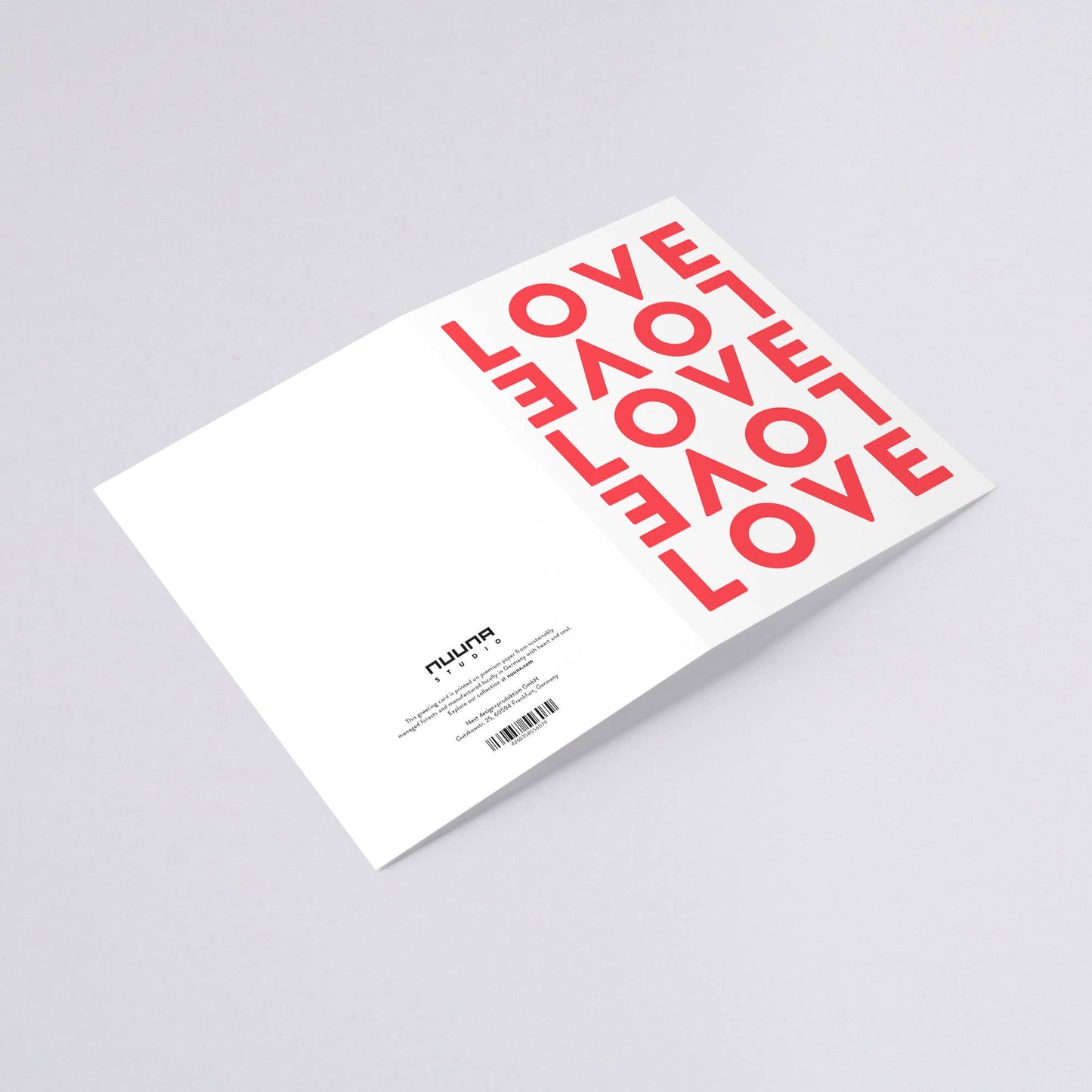 Grußkarte Love - Nuuna