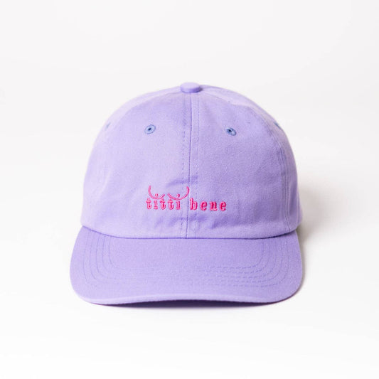 arrel  - Titti bene Premium Dad Cap - lila & pink