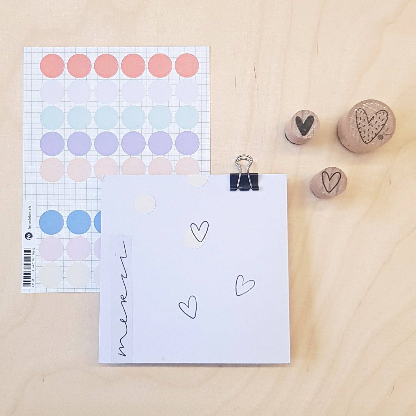 feines - Kiki | Stempel Herz mit Muster