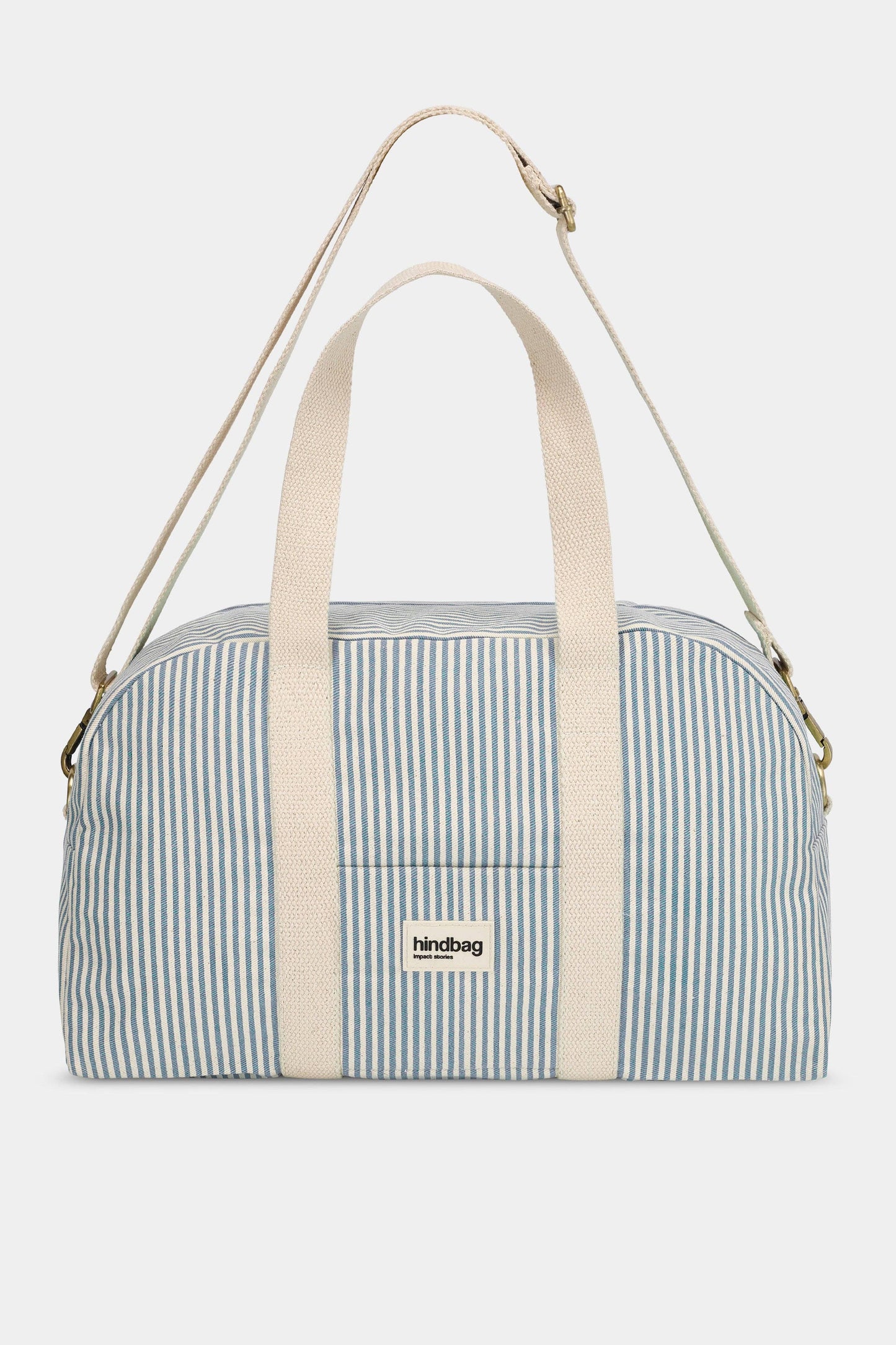 Hindbag - Bowlingtasche Charlie, blaue Streifen
