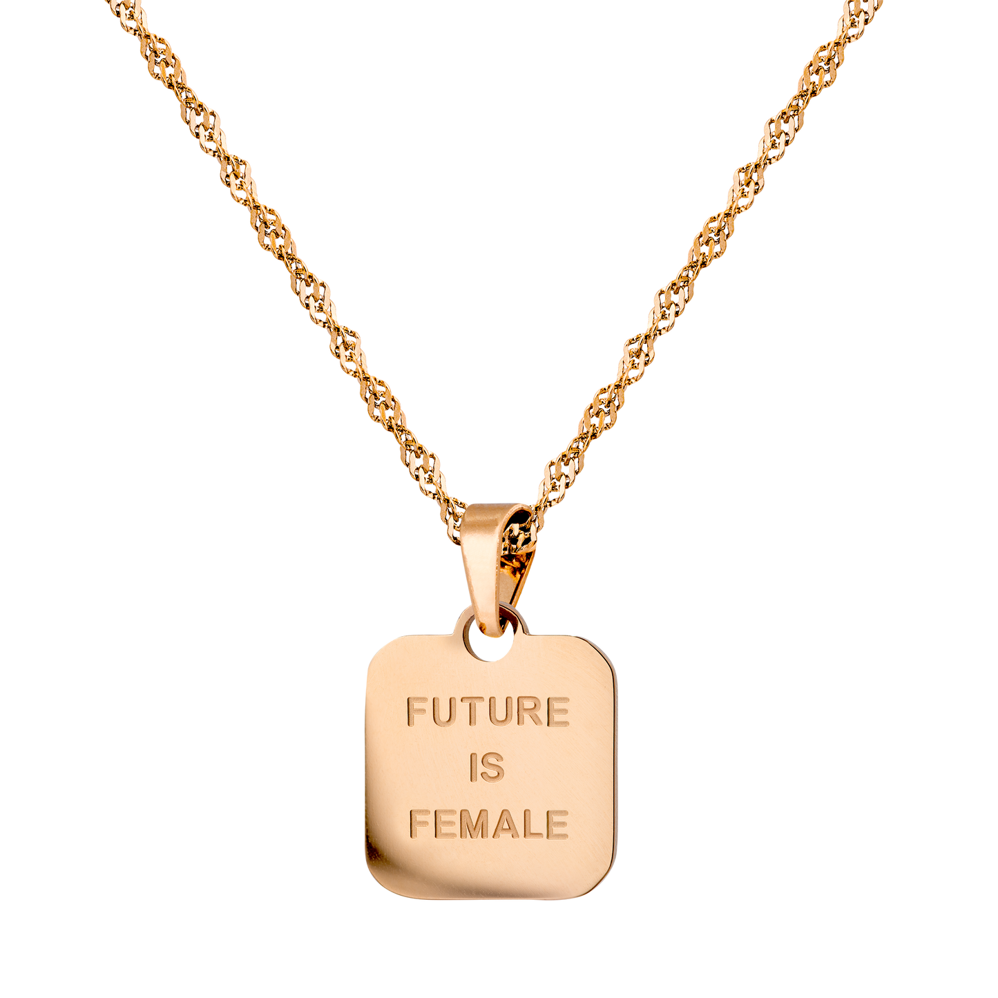 Future is female Necklace Roségold - Luamaya