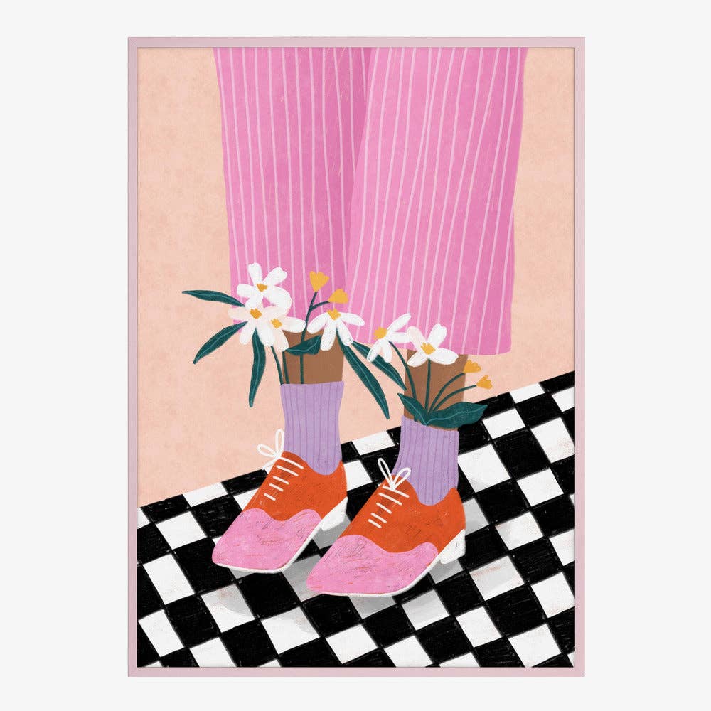 Pictufy Wholesale - Florale Oxford-Schuhe Kunstdruck - Verspielte Mode