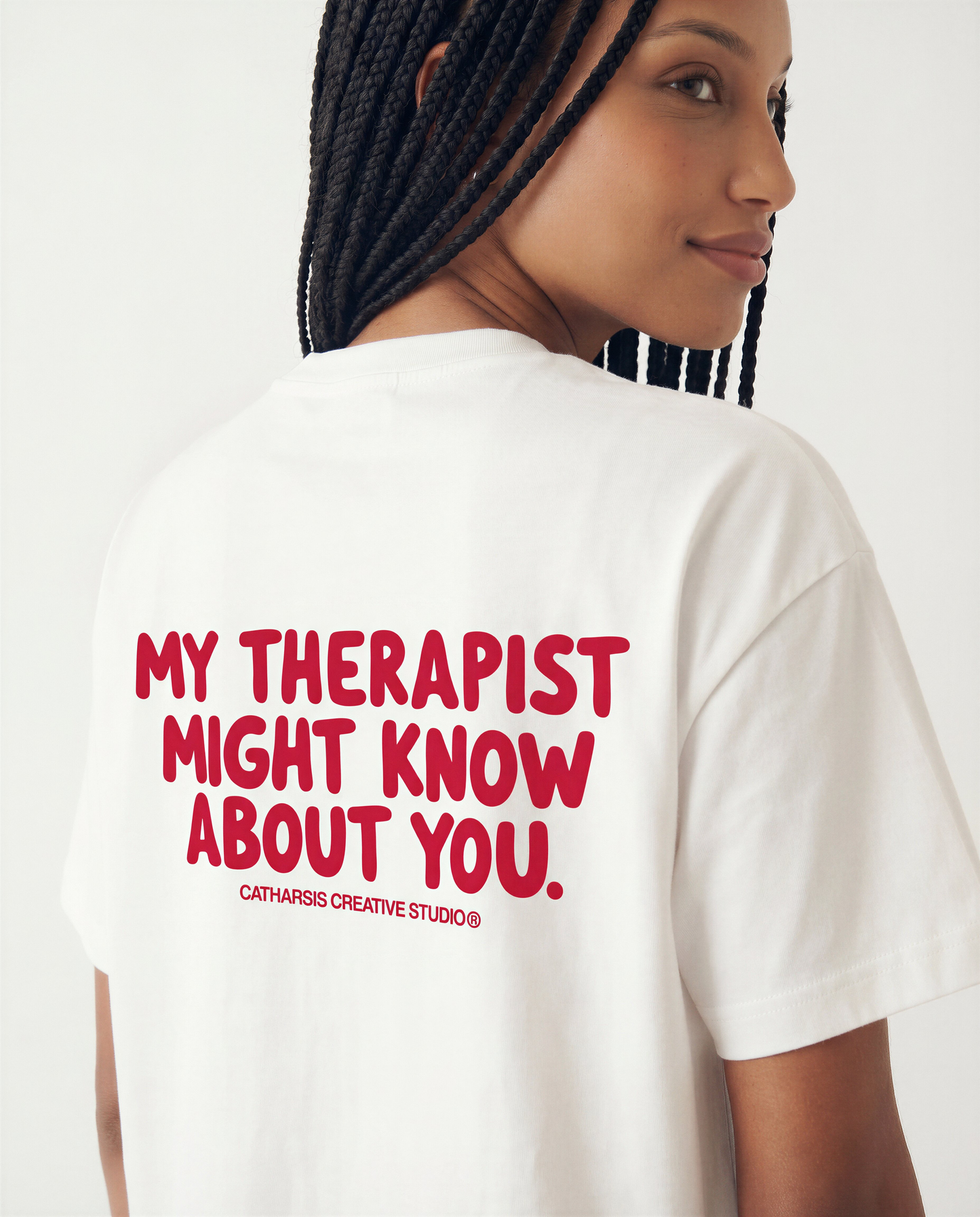 Catharsis - my therapist might know about you T-Shirt cropped
