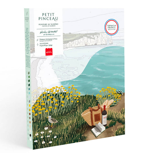Malen nach Zahlen - Picknick in Étretat von Ananya Bhandari