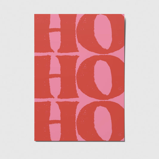 Postkarte Ho Ho Ho - studio mirabella