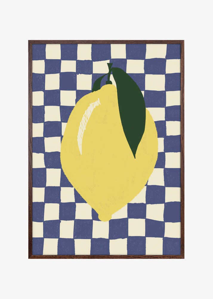 Print Lemon Blue - Pictufy