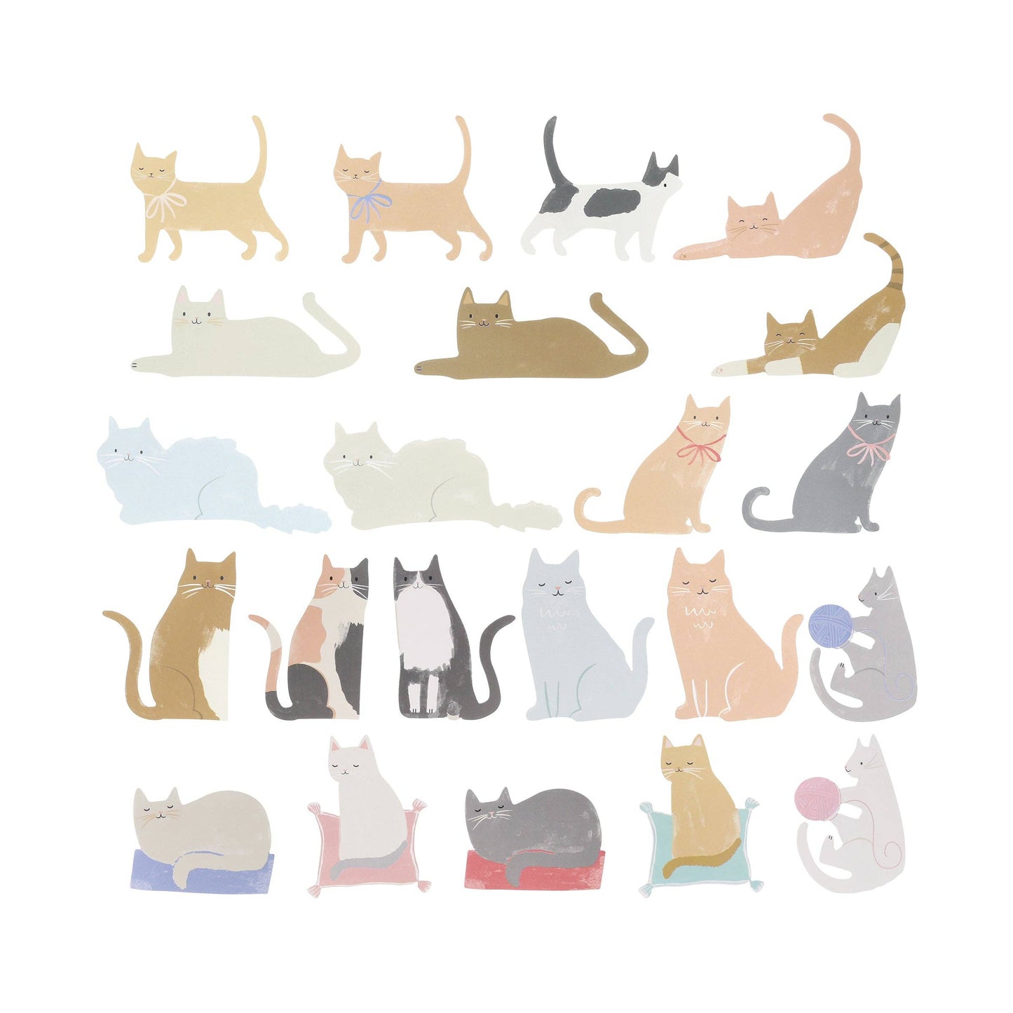 Sticker Set Katzen von Meri Meri