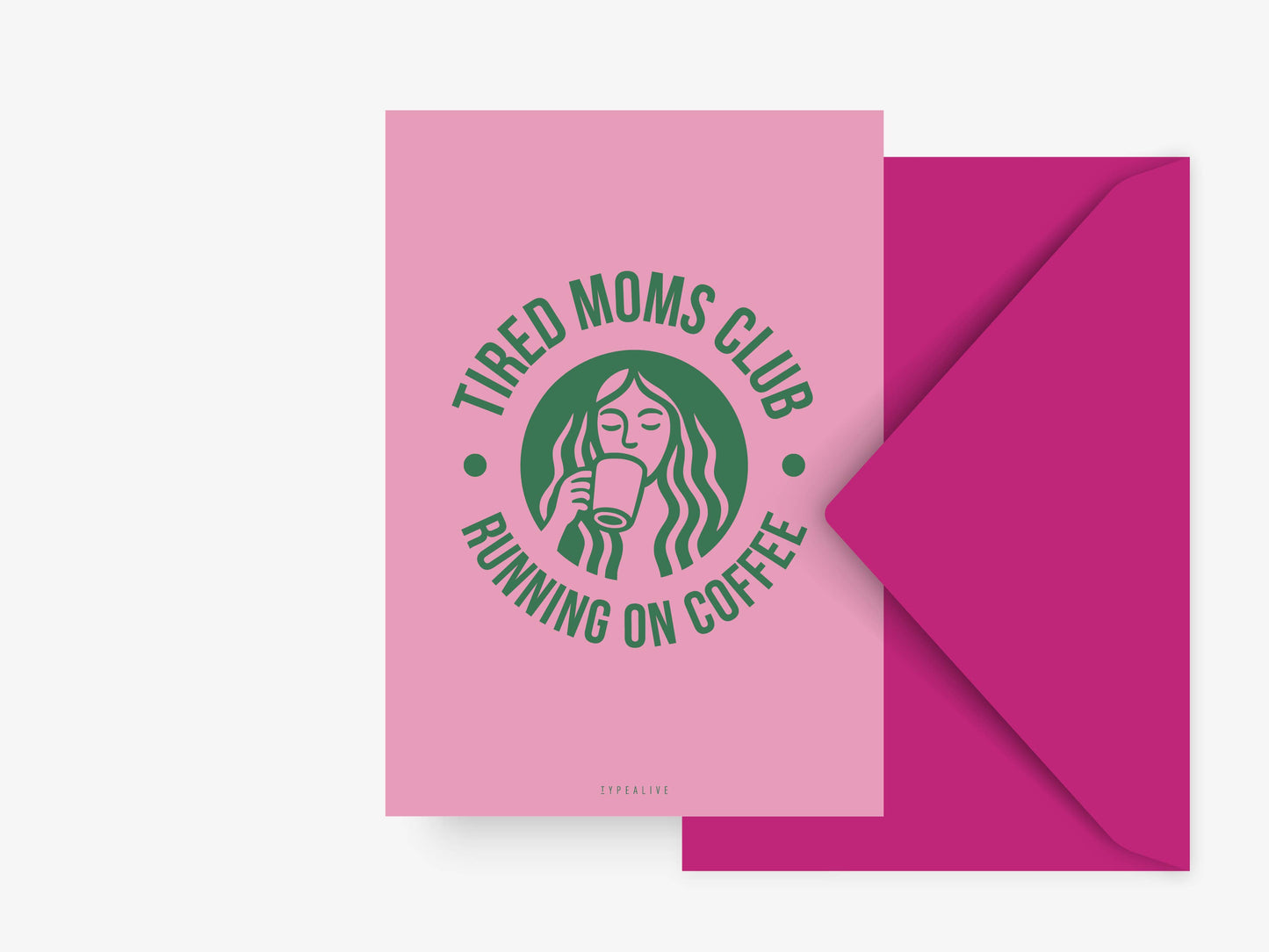 typealive - Postkarte / Tired Moms