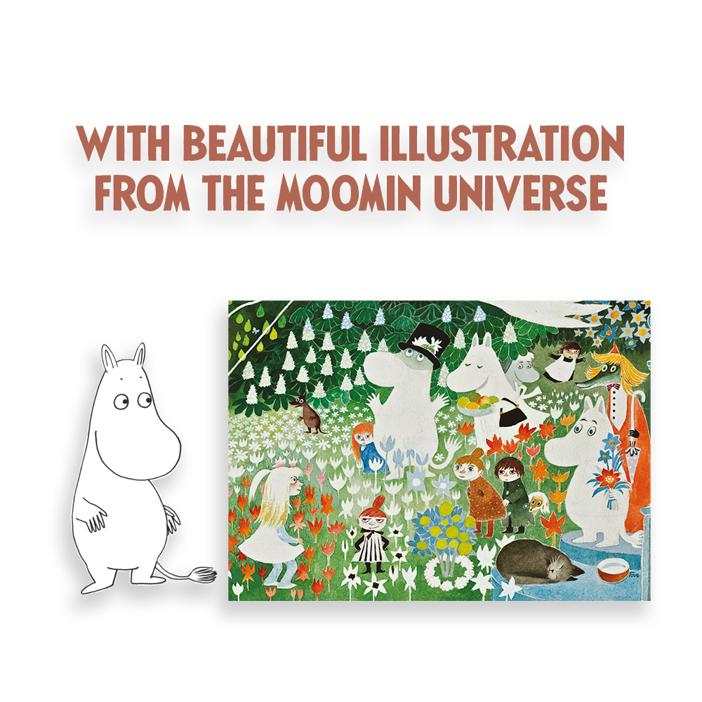 Moomin - Blumengarten Kunst-Puzzle - 1000 Teile - Barbo Toys
