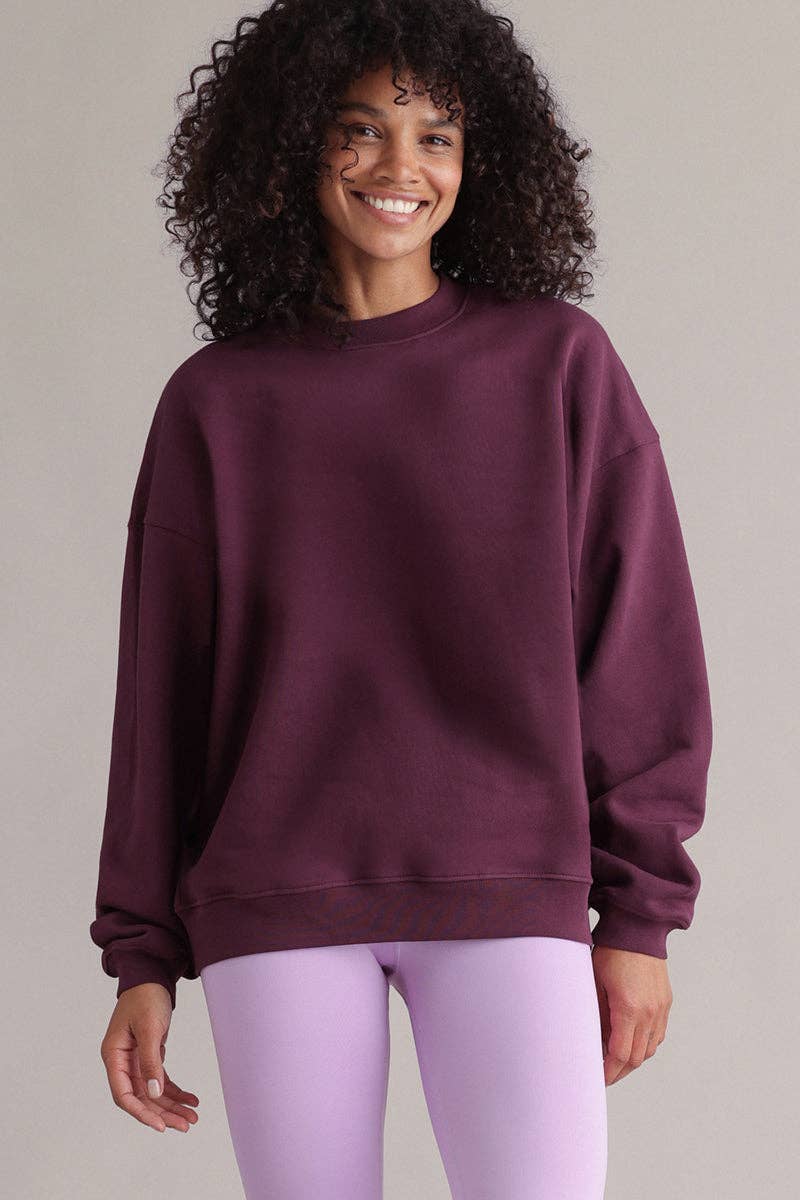 Hey Honey - Sweatshirt Rise and Shine Italian Plum