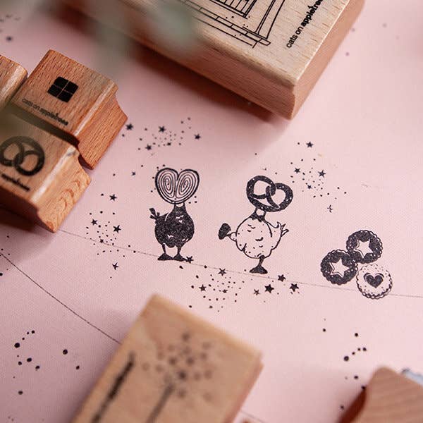 Ministempel Marmeladenplätzchen - Stern - cats on appletrees
