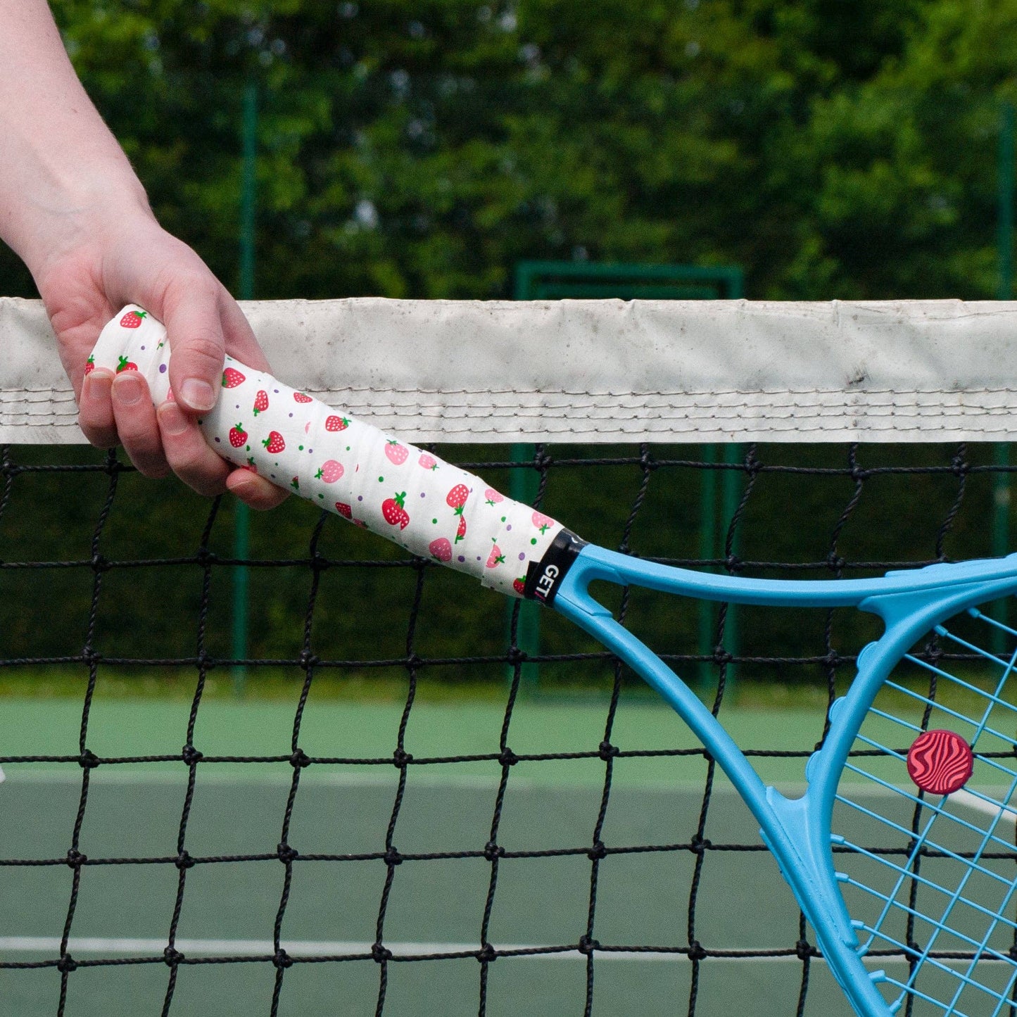 Overgrip Tennis  oder Padel Erdbeeren & Sahne Get A Grip Club - Griffband mit Style