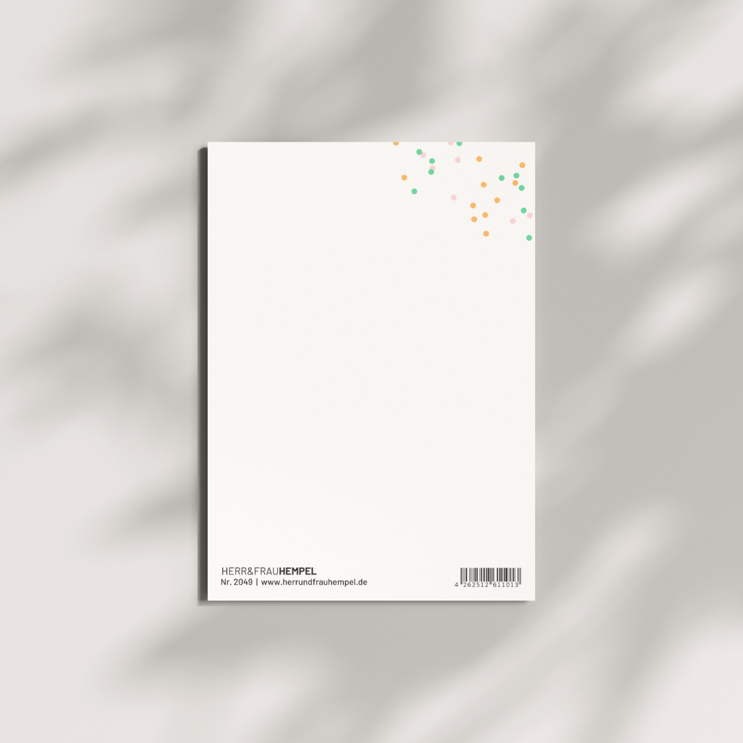 Postkarte - TUTTO KOMPLETTI KONFETTI Herr&Frau Hempel