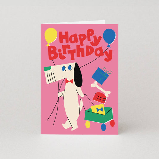 Klappkarte Hundekarte zum Geburtstag - Studio Boketto