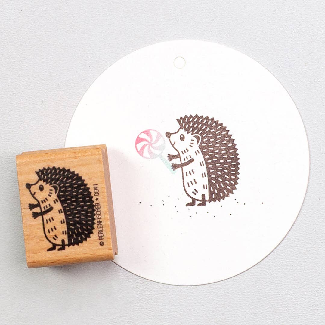 Stempel Igel Mann von Perlenfischer
