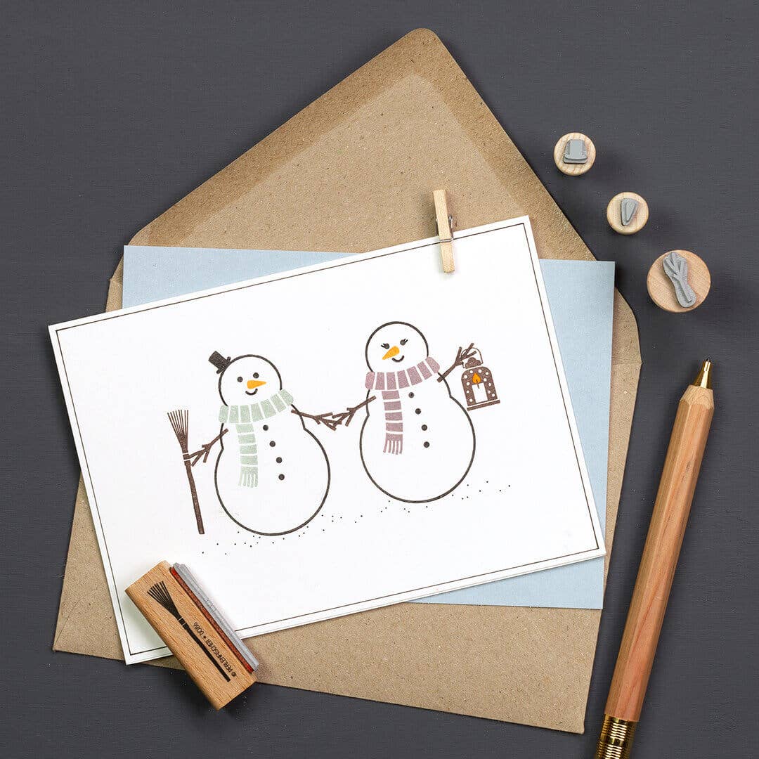 Stempel Schneemann von Perlenfischer