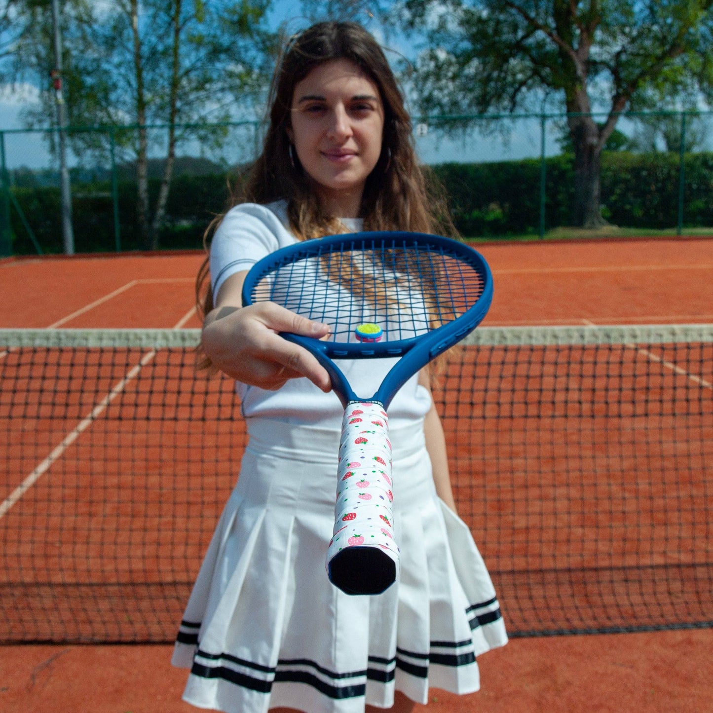 Overgrip Tennis  oder Padel Erdbeeren & Sahne Get A Grip Club - Griffband mit Style