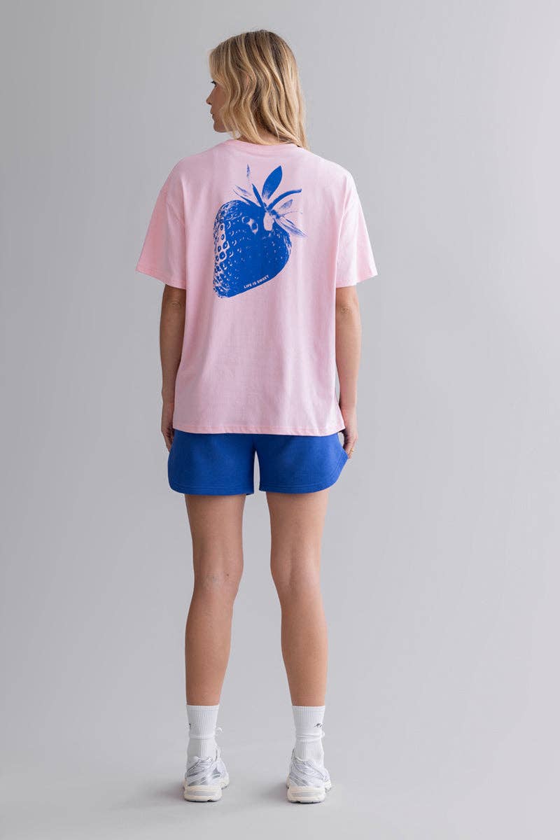 Hey Honey - Oversized T-Shirt Strawberry