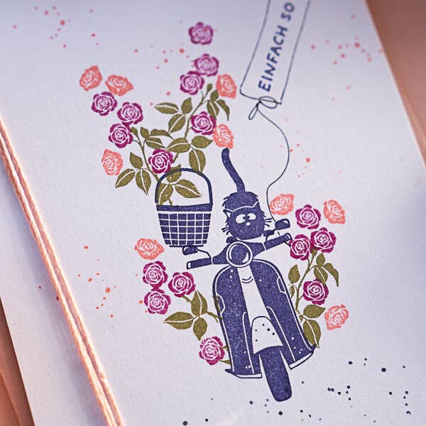 Ministempel Rose 1 - cats on appletrees