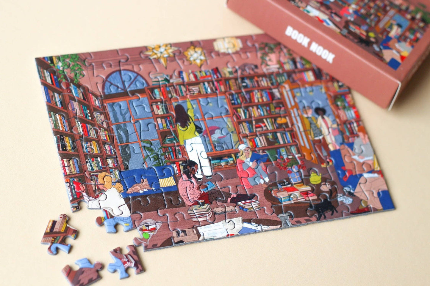 Piecely Puzzles - Mini-Puzzle Book Nook, 99 Teile