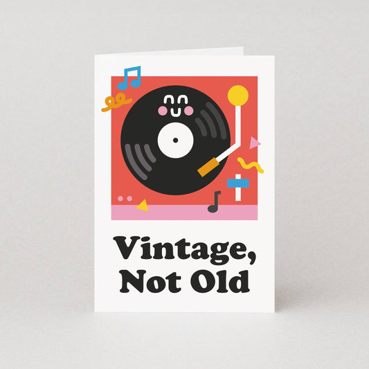 Klappkarte Vinyl Geburtstagskarte - Studio Boketto